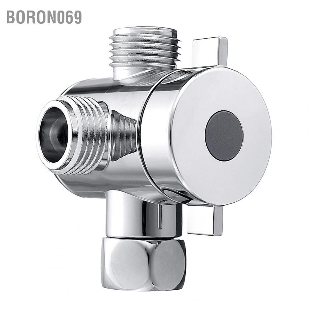 Boron069 Multi-function 3 Way Shower Head Diverter Valve G1/2&quot; Switch Adapter for Toi