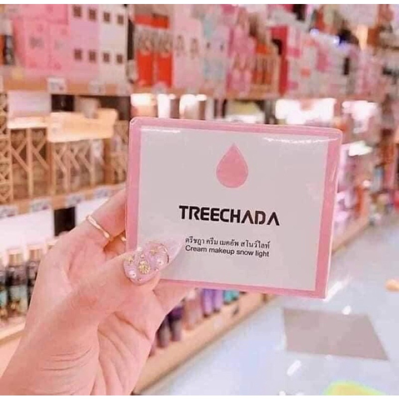 Kem trang điểm tone up Treechada chính hãng Thái Lan- Cream makeup Snow light