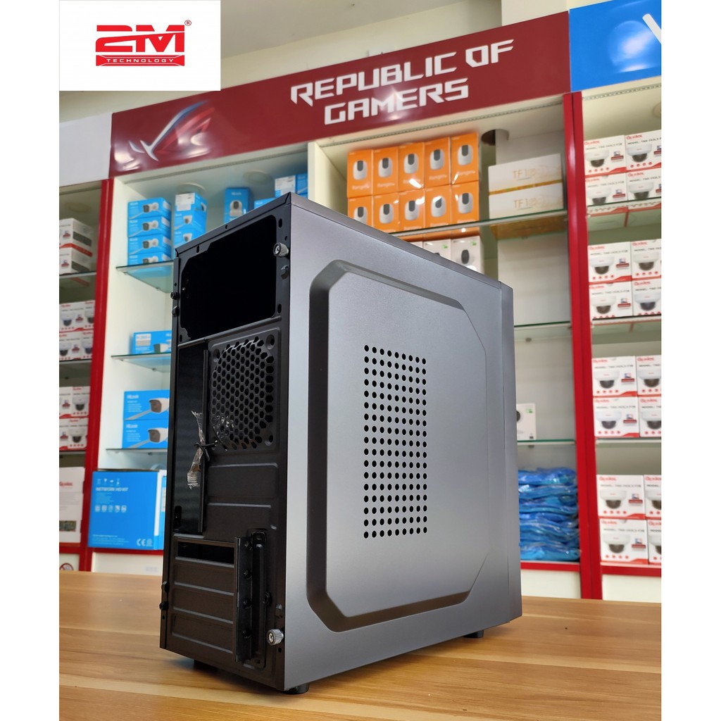 Vỏ CASE MINI Gipco Tặng kèm đầy đủ vít / Hỗ trợ main M-ATX ( H310 . H81 . H61 . B365 v.v )