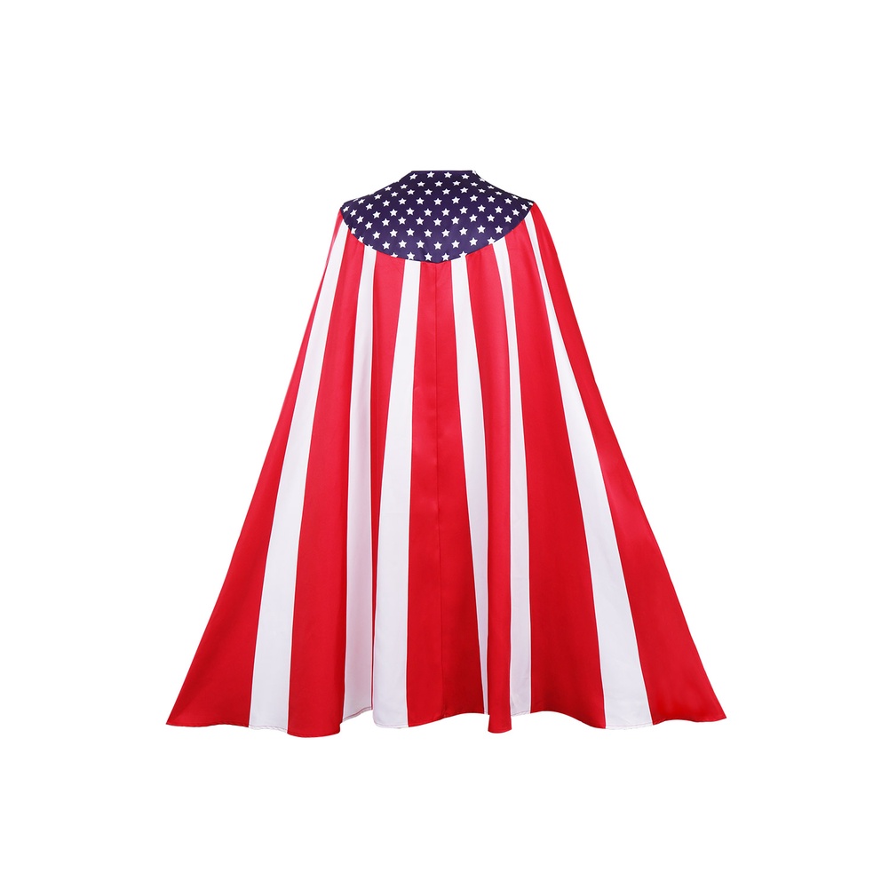 Áo Choàng Hóa Trang Homelander Homelander Có Áo Choàng Kẻ Sọc Ngôi Sao Và Áo Choàng Carnevale Halloween Cho Người Lớn
