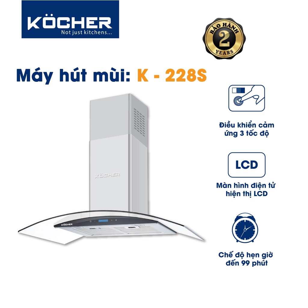 Máy Hút Mùi Kocher K-228S(70cm/90cm)