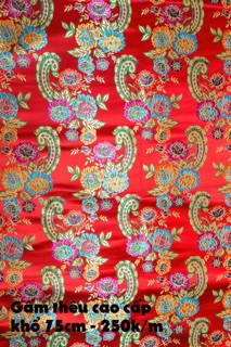 Gấm thêu cao cấp
