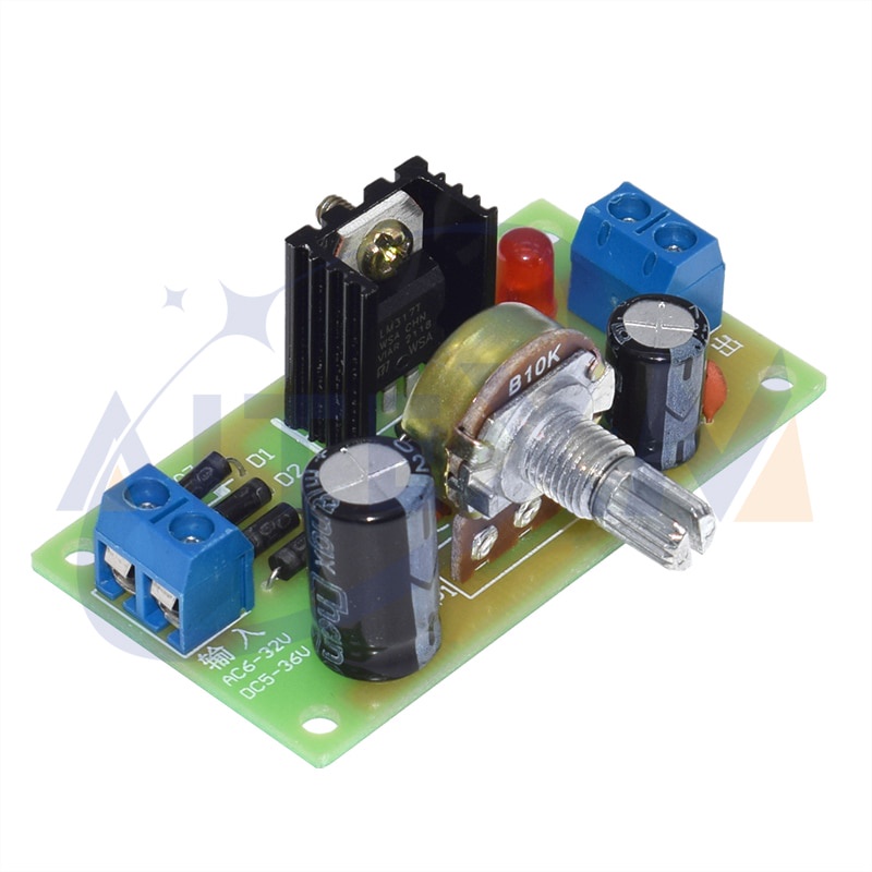 Bảng Mạch Nguồn LM317 Điều Chỉnh Được Dành Cho Giảng Dạy DIY