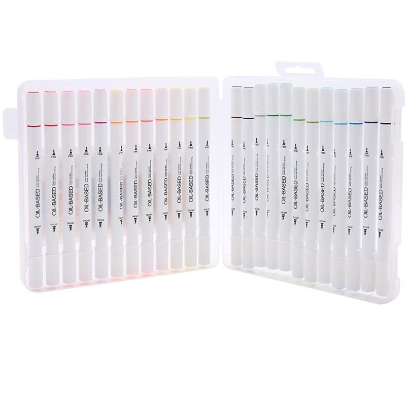 Bút màu Marker 24 màu Baoke gốc dầu MP2923-24