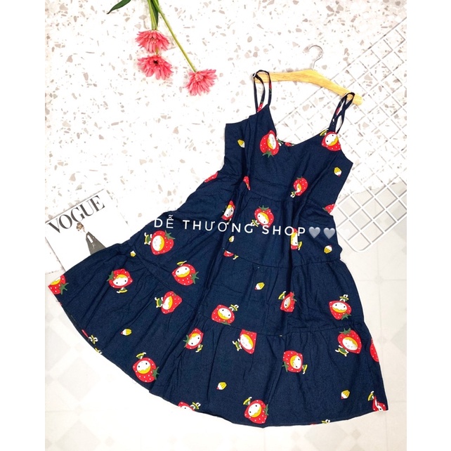 ĐẦM DÂY MAXI MẶC NHÀ TOLE LANH(có túi 1bên) 40-dưới 55kg