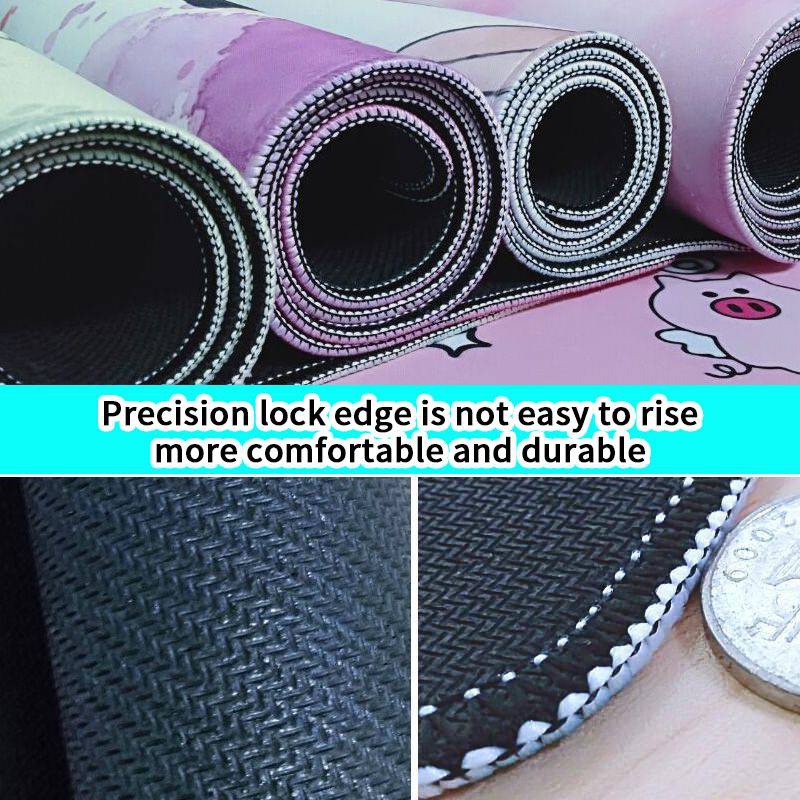 Tấm Lót Chuột Và Bàn Phím Máy Tính Màu Hồng Chống Trượt 700x300 X 2mm