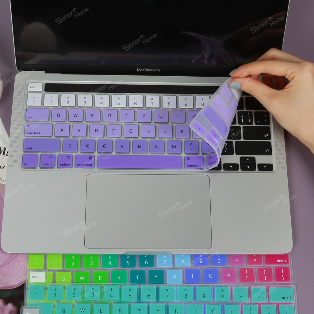 Nắp bàn phím Silicon cho Macbook Air Pro 12 13.3 15.4 16 inch A2338 A2337 A1502 A1708