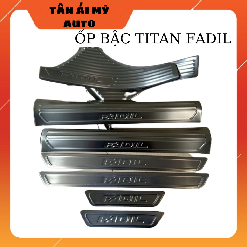 Ốp bậc cửa xe Vinfast Fadil thép không gỉ chống trầy xước