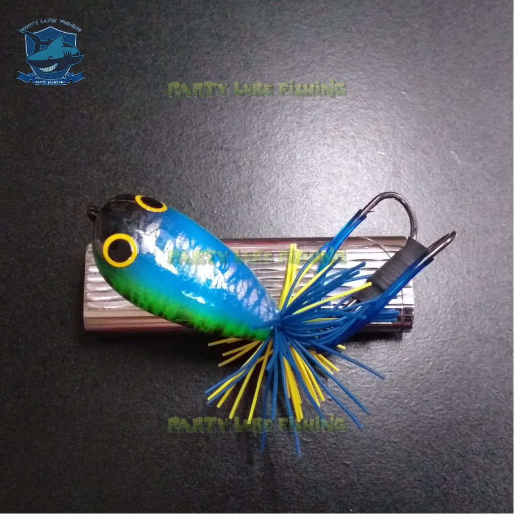 Mồi câu cá lóc - Nhái nhảy Bulls V2 - Made in Thái lan - Mồi chuyên câu cá lóc đen và lóc bông