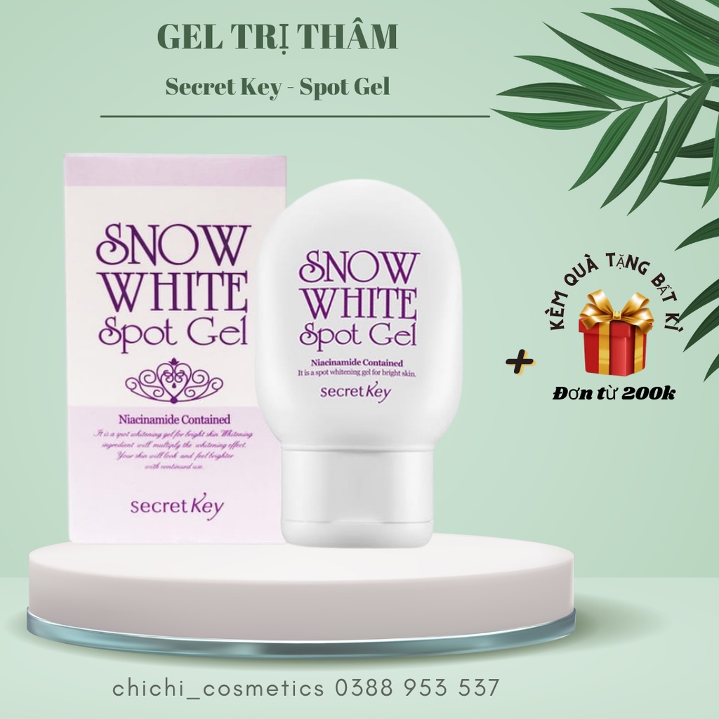 Gel Dưỡng Trắng Và Giảm Thâm Secret Key Snow White Spot Gel 65g