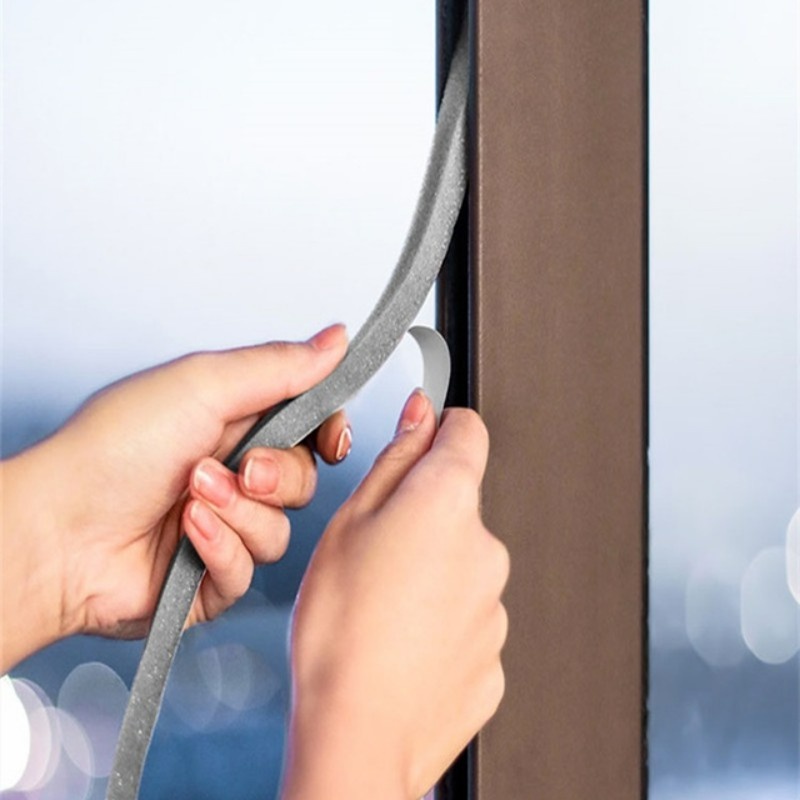 Cuộn Băng Keo Xốp Dán Viền Cửa Sổ Cách Âm Chống Bụi Chống Gió Kích Thước 1.5/3cm*2m