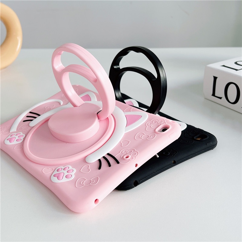 Ốp Máy Tính Bảng Mềm Hoạt Hình Có Dây Cho Samsung Galaxy Tab A8 8.0" 10.5" Tab S6 A7 Lite 8.7" 10.4" SM-P610 T510 T500 T225 T290 X200 X205