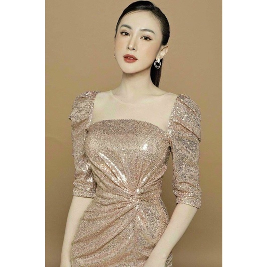 ĐẦM KIM SA XOẮN EO ĐUÔI CÁ THƯỚT THA full size :S/M/L/XL ( hàng có sẳn)