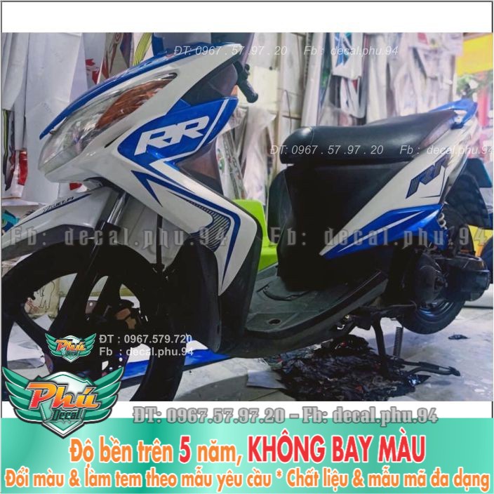 Tem rời Luvias Trắng xanh (B) -1