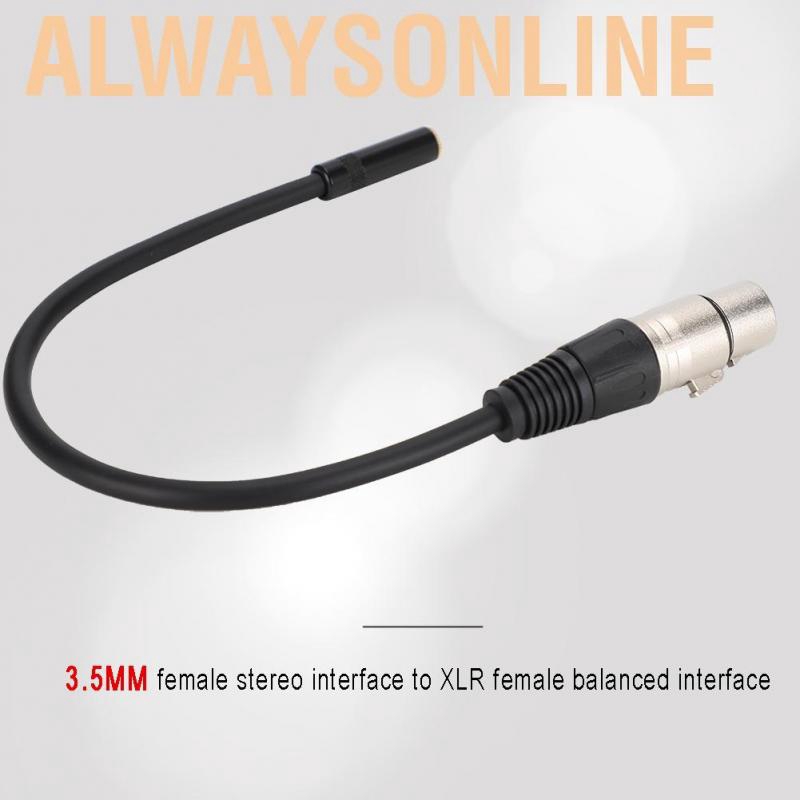 Cáp chuyển đổi âm thanh từ đầu cắm 3.5mm sang ổ XLR chuyên dụng