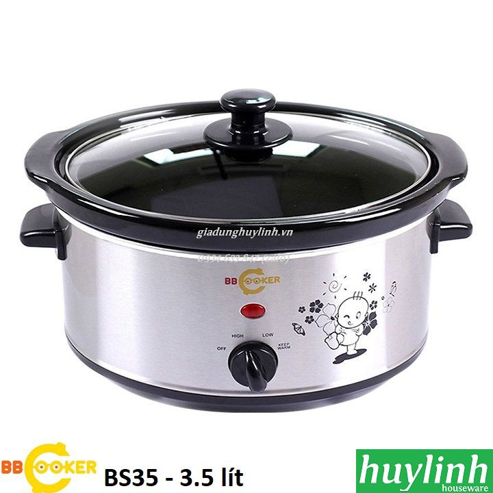 Nồi nấu cháo chậm Hàn Quốc BBcooker BS35 - 3.5 lít