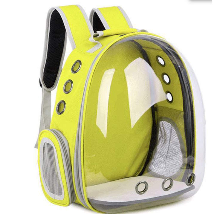 STHA - Balo chó mèo dạng trong suốt (balo phi hành gia) túi vận chuyển thú cưng dưới 7kg