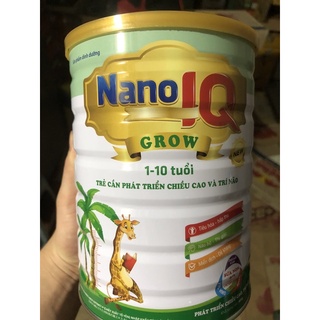 4 lon sữa bột nano iq grow 900g