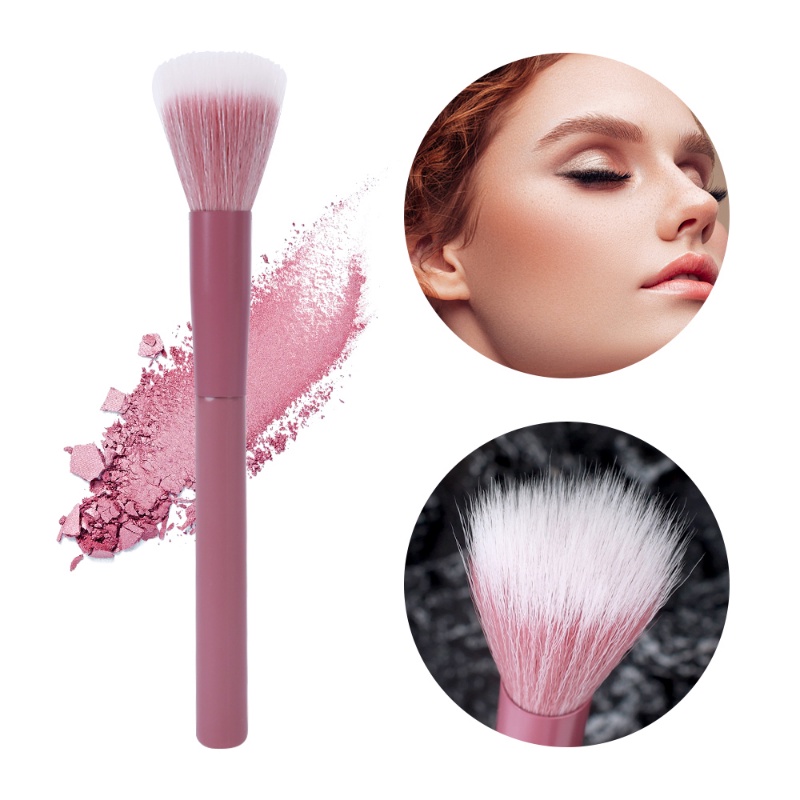 1 Cọ Trang Điểm Phấn Má Hồng Lông Mềm Tay Cầm Dài Tiện Dụng