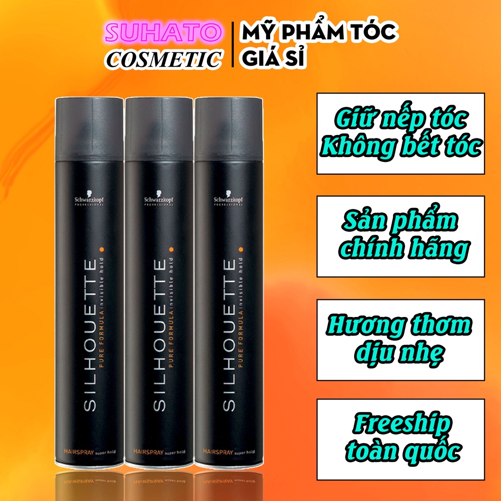 Gôm Xịt Tóc Nam Silhouette 420 ml