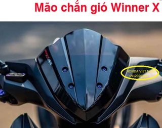 Mão Chắn Gió Winner X Kiểu Vario Lớn - KIRU VARIO ( Có sẵn lỗ ốc & keo ) Hàng Cty Cao Cấp