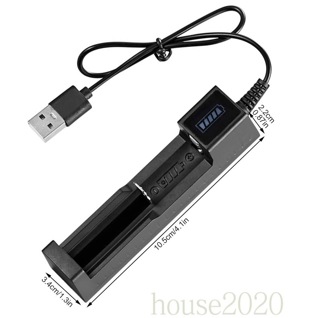 Bộ sạc pin Lithium 18650 thiết kế đơn tiện dụng 2020