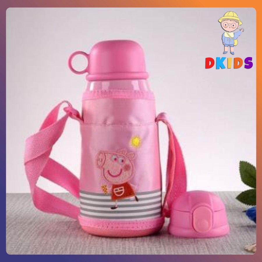 Bình giữ nhiệt cho bé kèm ống hút và túi đeo 600ml | BigBuy360 - bigbuy360.vn