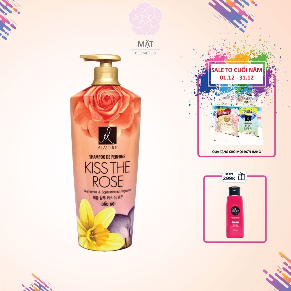 Dầu gội nước hoa Elastine Kiss The Rose 1000ml