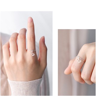 Nhẫn mặt mèo tòn ten xinh