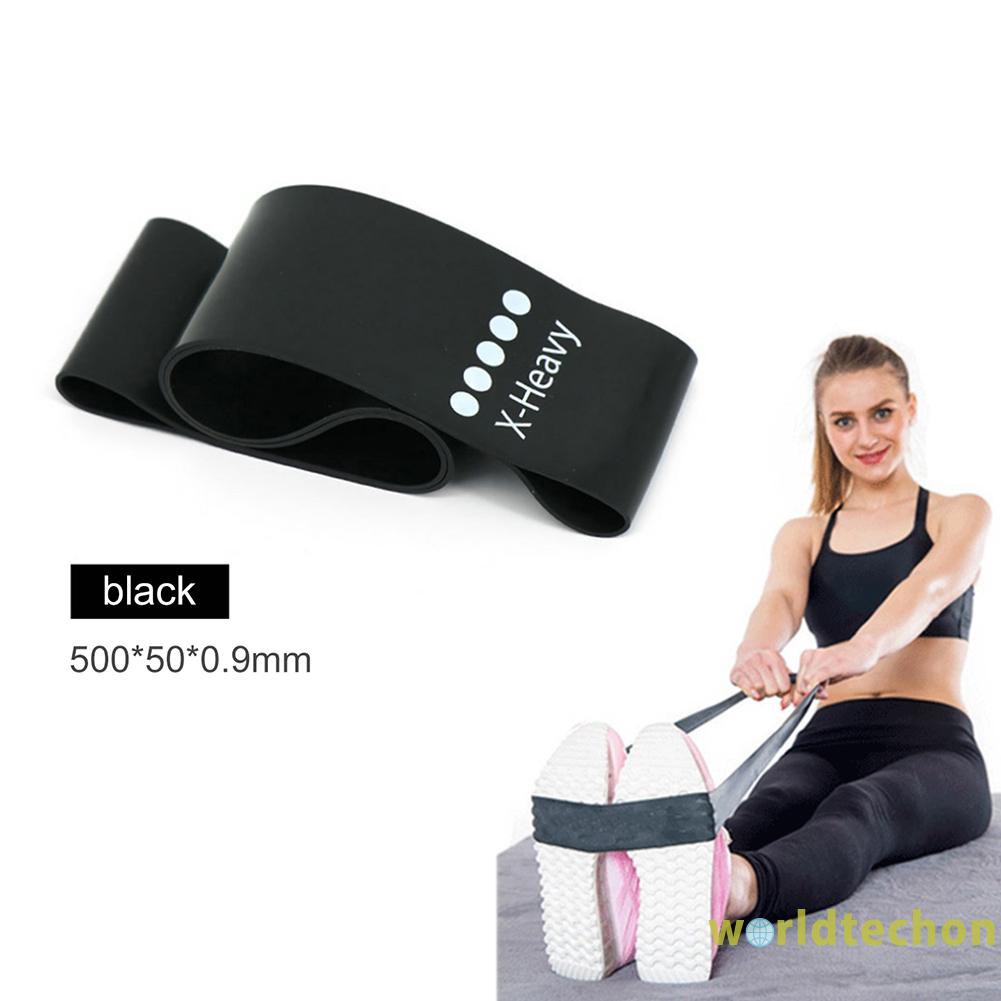 READY STOCK 5pcs/Set Rubber Resistance Loop Bands Yoga Gym Workout Training Pull Rope