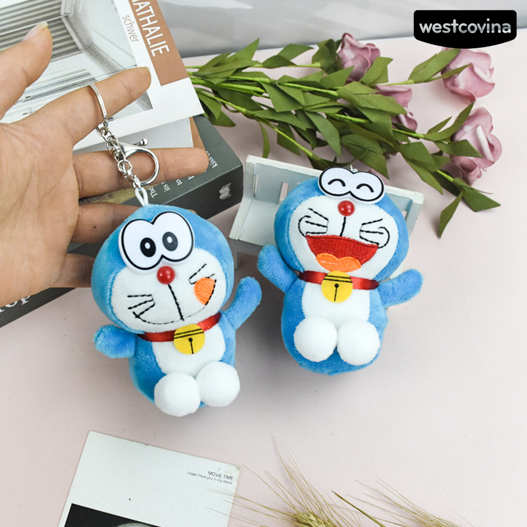 Móc Khóa Hình Doraemon Nhồi Bông Dễ Thương