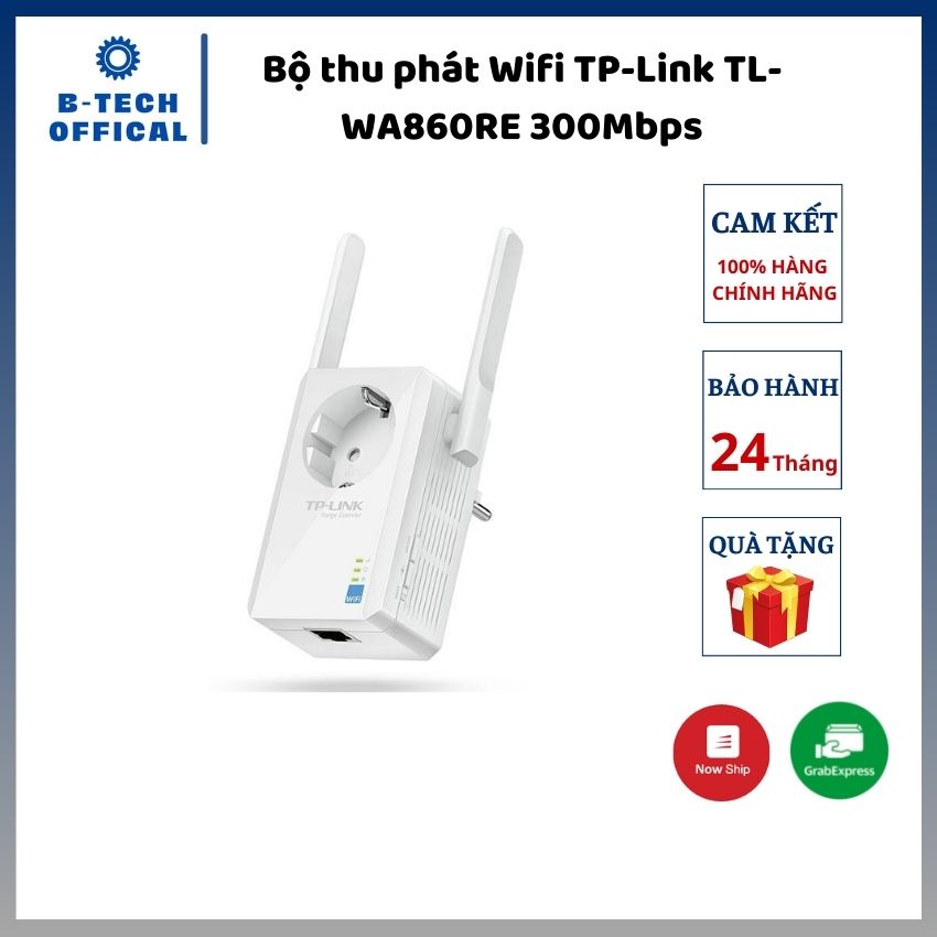 Bộ thu phát Wifi TP-Link TL-WA860RE 300Mbps - Hàng chính hãng