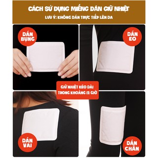 Miếng dán giữ nhiệt giữ ấm cơ thể