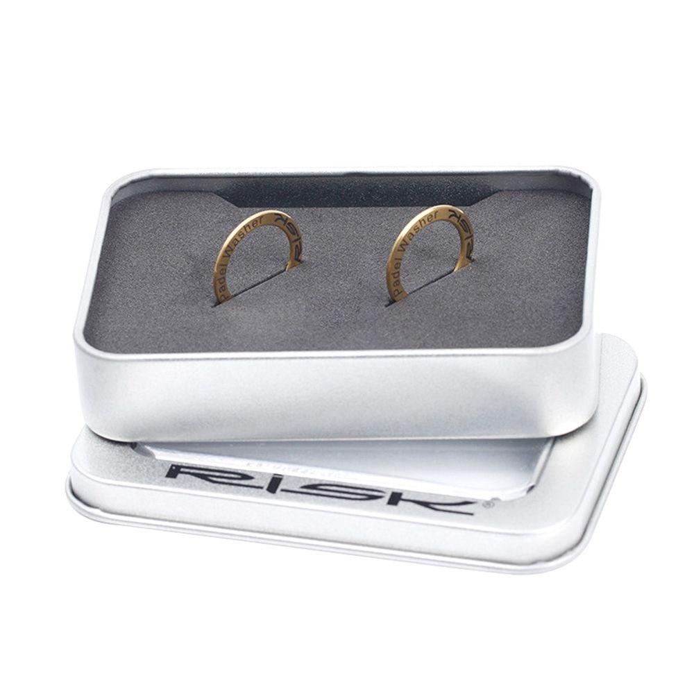 Set 2 Vòng Đệm Nối Dài Bàn Đạp Xe Đạp Bằng Hợp Kim Titan 3 Màu Tùy Chọn