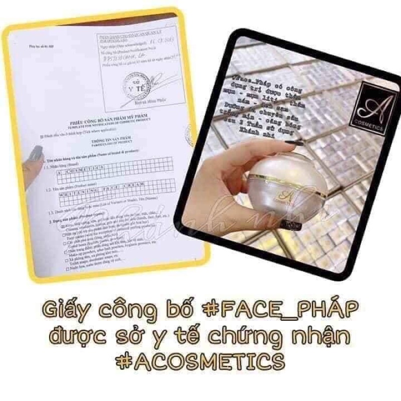 Combo 2 hộp FACE PHÁP  CTY PHƯƠNG ANH ACOSMETICS
