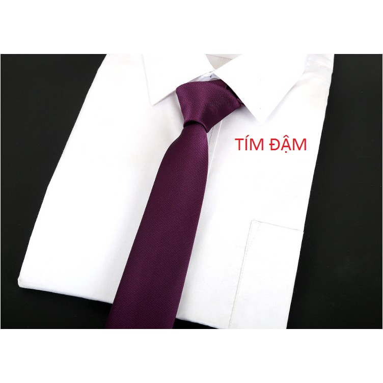 Cà Vạt Vải Lụa Trơn Phong Cách Cổ Điển Cho Nam Giới