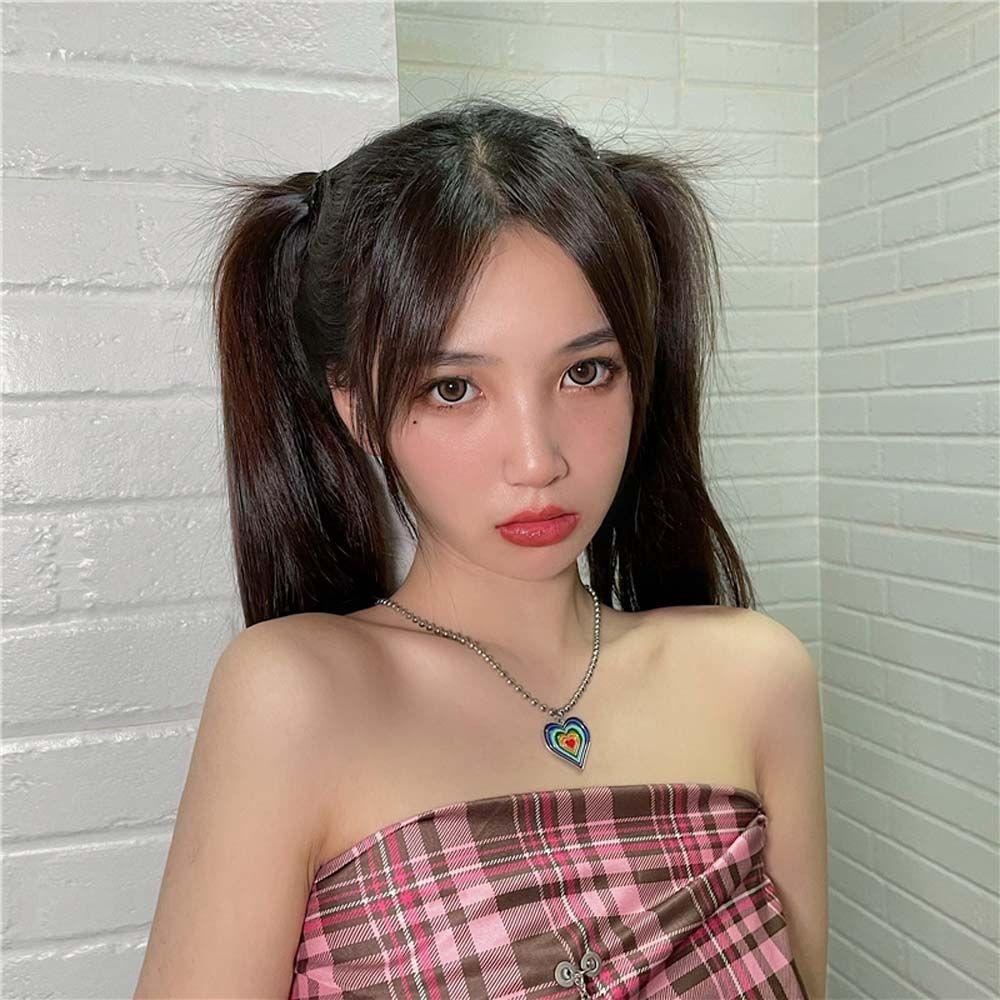 AROMA Dây Chuyền Mặt Hình Cầu Vồng Và Chữ Best Friend Thời Trang Cho Nữ