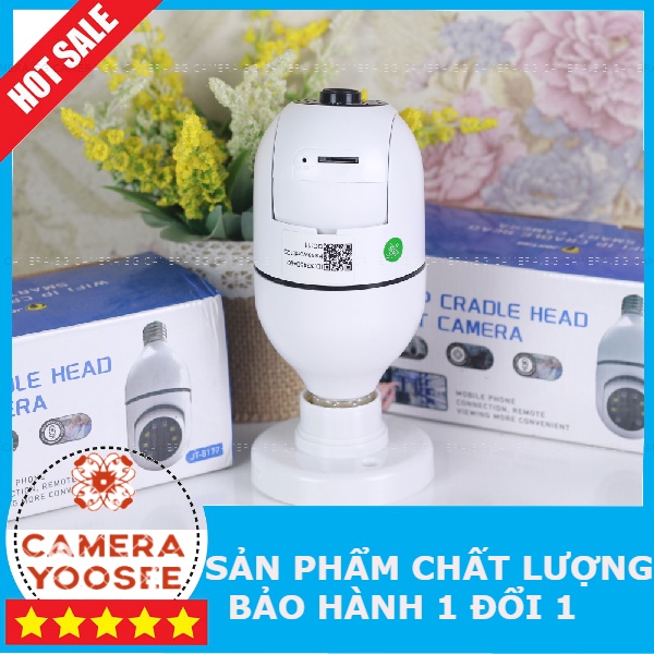 Camera Yoosee IP Wifi Yoosee 8 Led Xoay 360 Độ 2.0Mp - 1080P - Xài Đui Bóng Đèn dòng 220V
