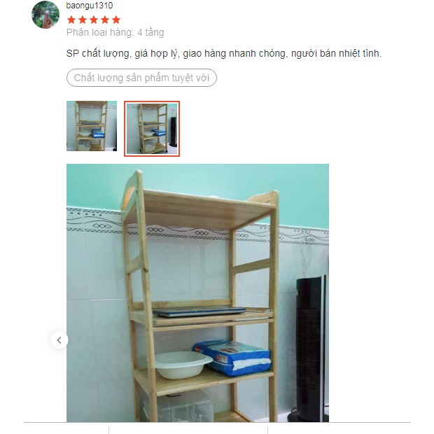 𝐌IỄN PHÍ SHIP Kệ Lò Vi Sóng 4 Tầng Bằng Gỗ Tự Nhiên