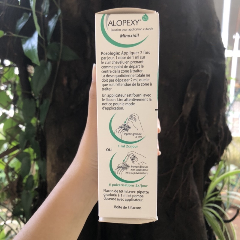 Alopexy Minoxidil 2% Mọc Tóc Kèm Hướng Dẫn Chi Tiết| Hàng Nội Địa Pháp