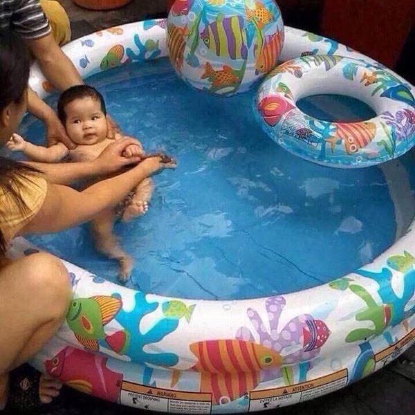 BỂ BƠI 3 CHI TIẾT TẶNG KÈM PHAO VÀ BÓNG