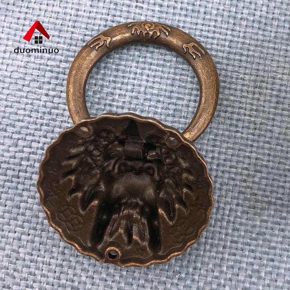 Bộ 2 Tay Nắm Cửa Tủ Hình Đầu Rồng Phong Cách Vintage