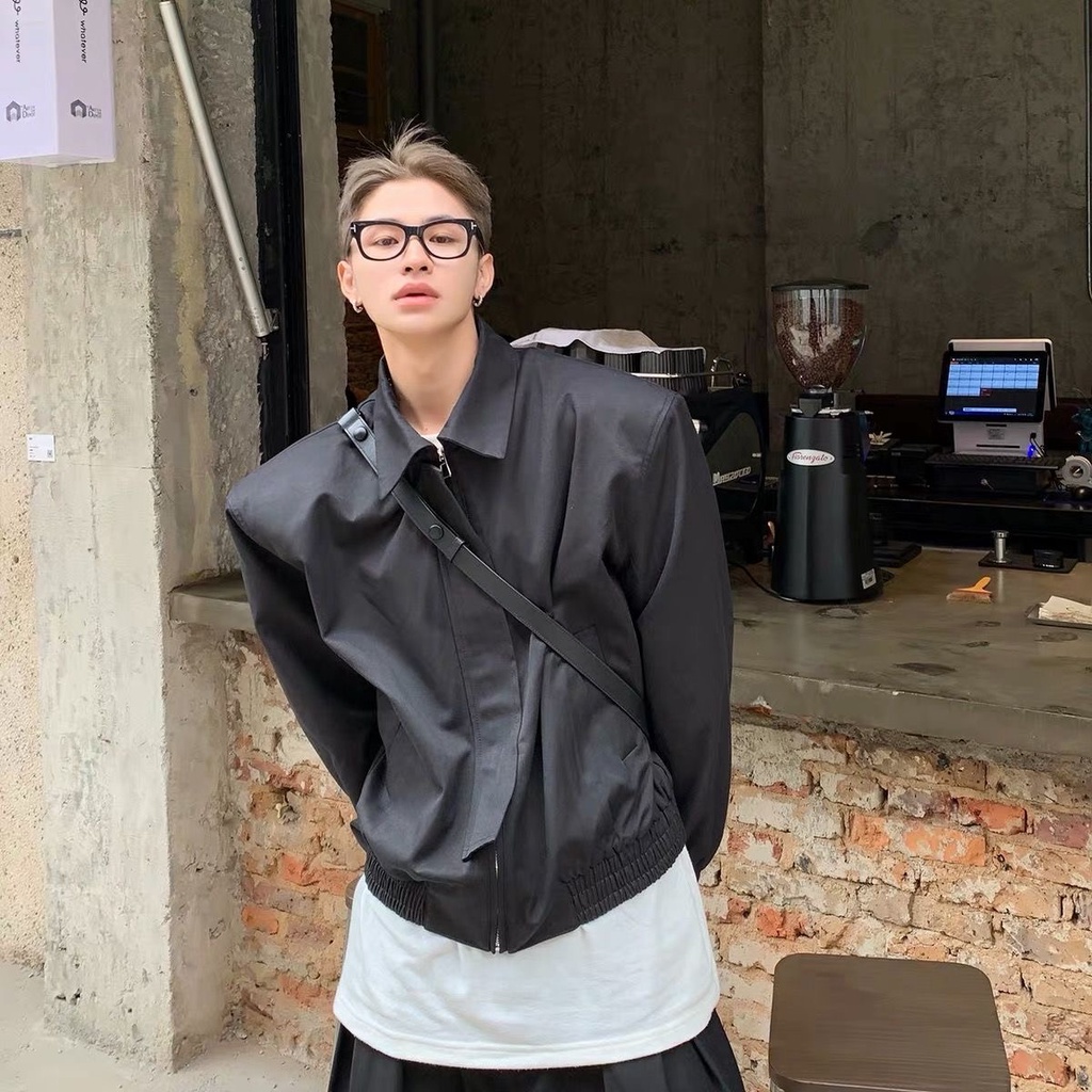 Áo Khoác Dáng Rộng Thời Trang Mùa Thu Phong Cách Hàn Quốc Cho Nam Giới