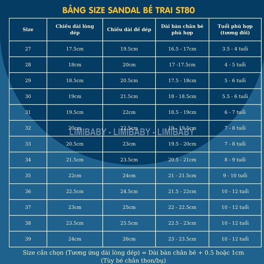 Sandal bé trai quai hậu Abibas 3 - 12 tuổi quai ngang dán nhiều màu cá tính thời trang cho trẻ em đi học đi biển ST80
