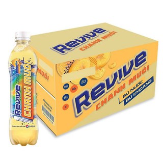Thùng 24 Chai Nước Bù Khoáng Revive Chanh Muối 390ml/Chai