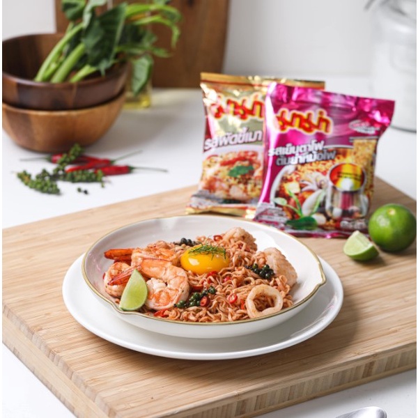 Mì Tôm Ăn Liền MAMA Thái Lan Đủ Vị Chua Cay/Sốt Kem/Thịt Heo Bằm/Tôm-Yum