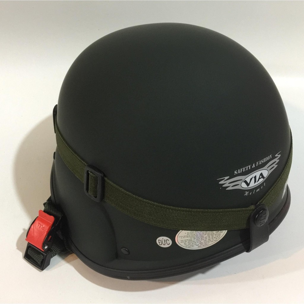 MŨ BẢO HIỂM KIỂU LÍNH ĐỨC ĐẠT CHUẨN CR-BẢO HÀNH 12 THÁNG