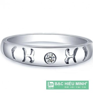 Nhẫn Nữ Bạc Hiểu Minh NU342 Cung Kim Ngưu Bảo Hành Vĩnh Viễn