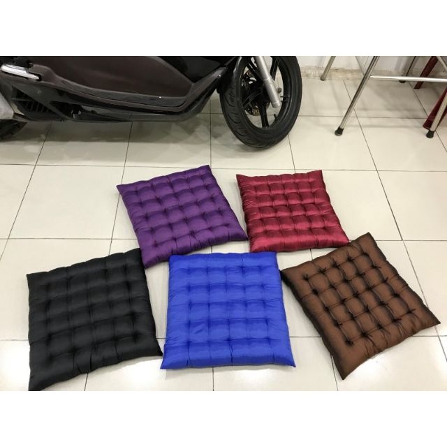 Đệm ngồi bệt vải lụa 40x40x5cm - Nệm ngồi, nệm lót ngồi, nệm ngồi bệt, đệm lót ngồi, gối lót ngồi. Nệm - Đệm - Gối.