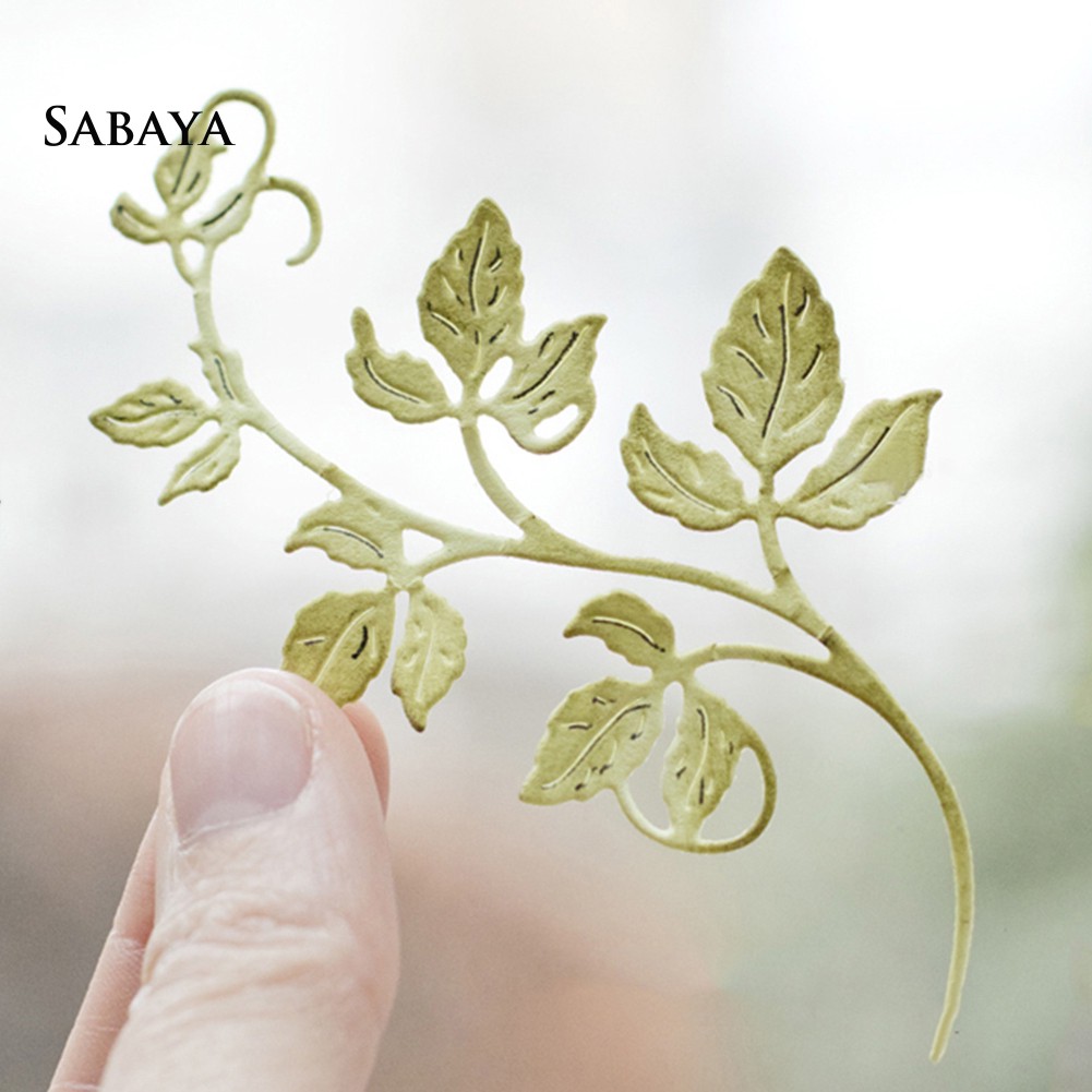 Khuôn Cắt Giấy Kim Loại Hình Lá Tiện Dụng